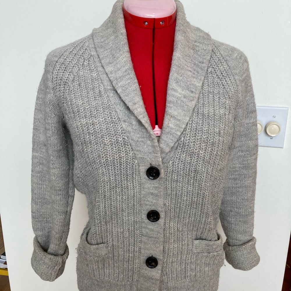 J.Crew Fisherman Button Up Sweater